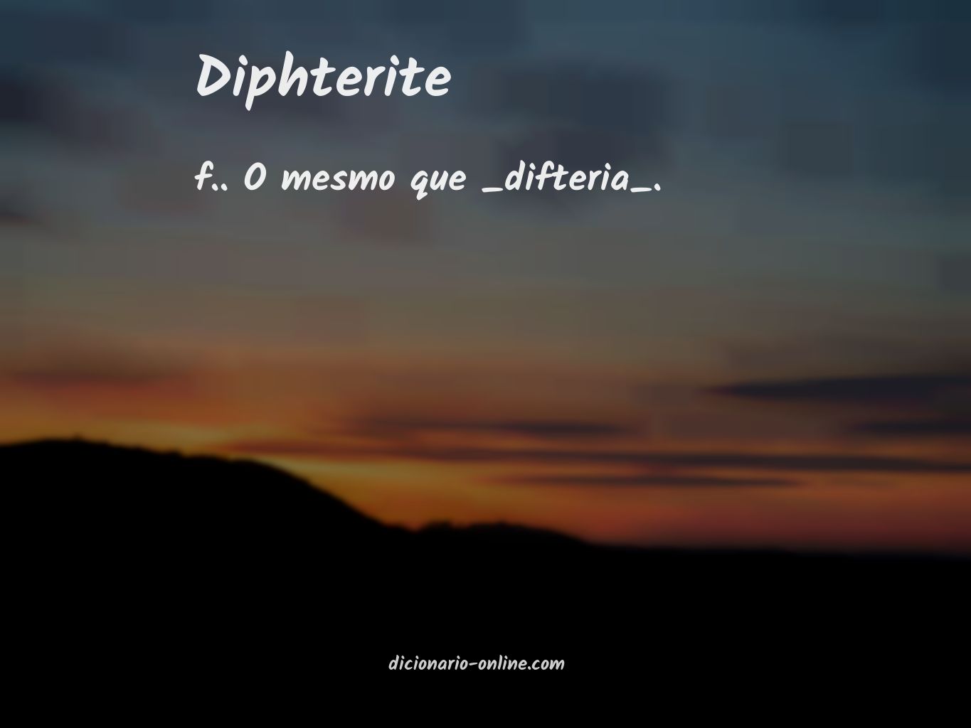 Significado de diphterite