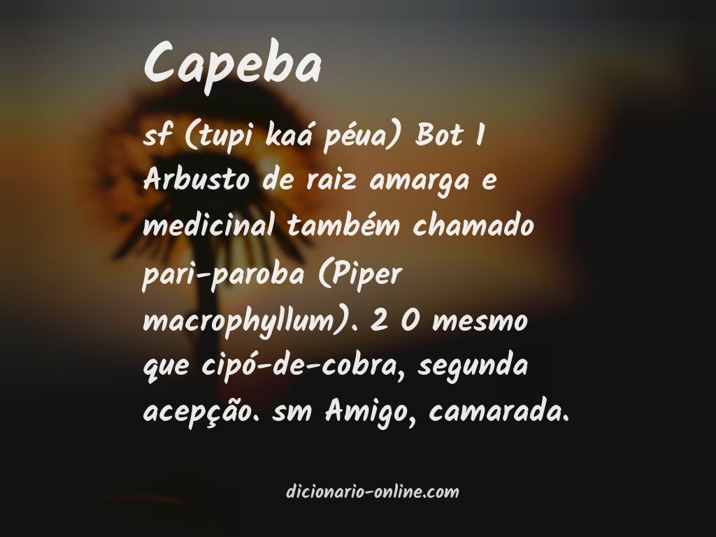 Significado de capeba