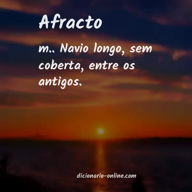 Significado de afracto