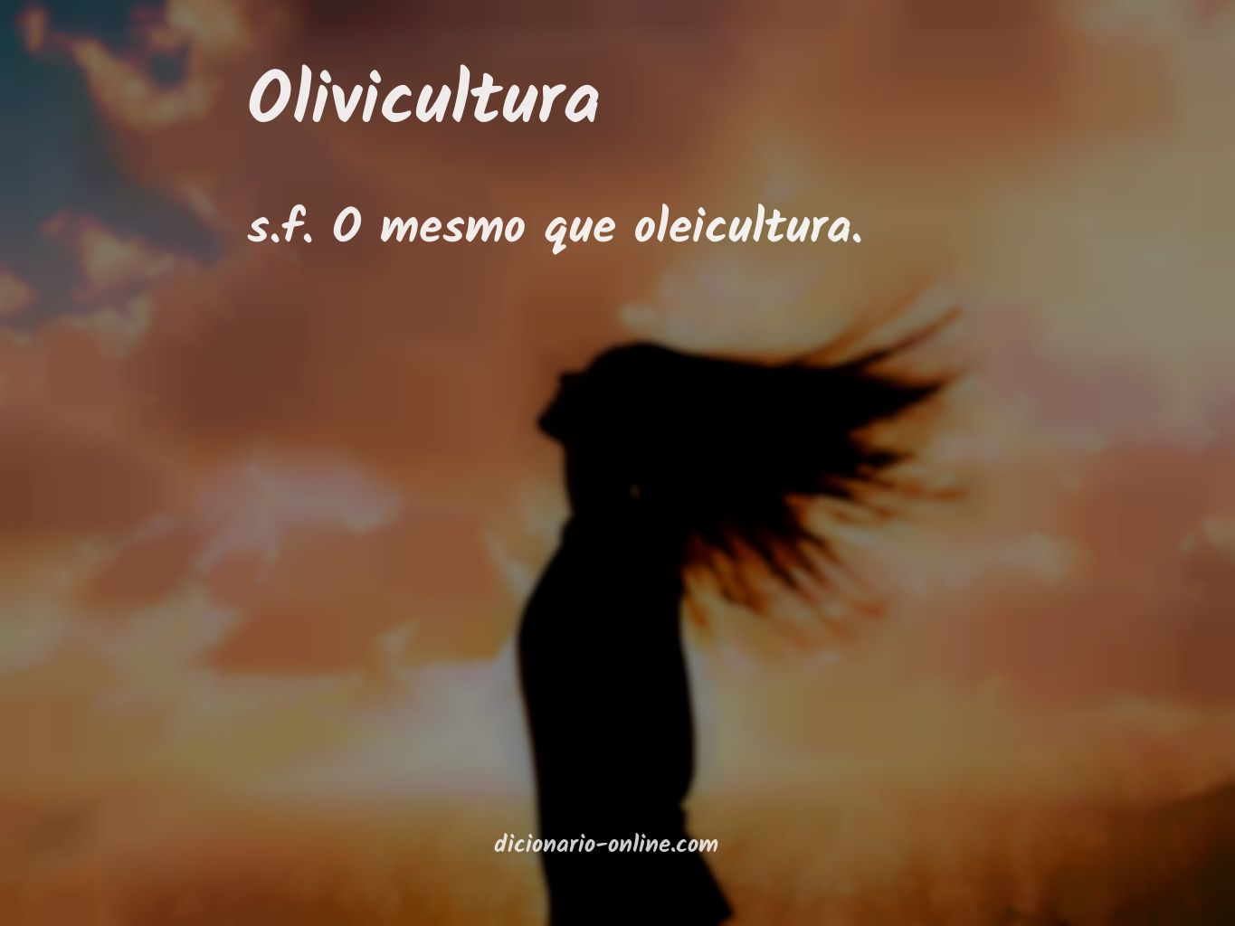 Significado de olivicultura