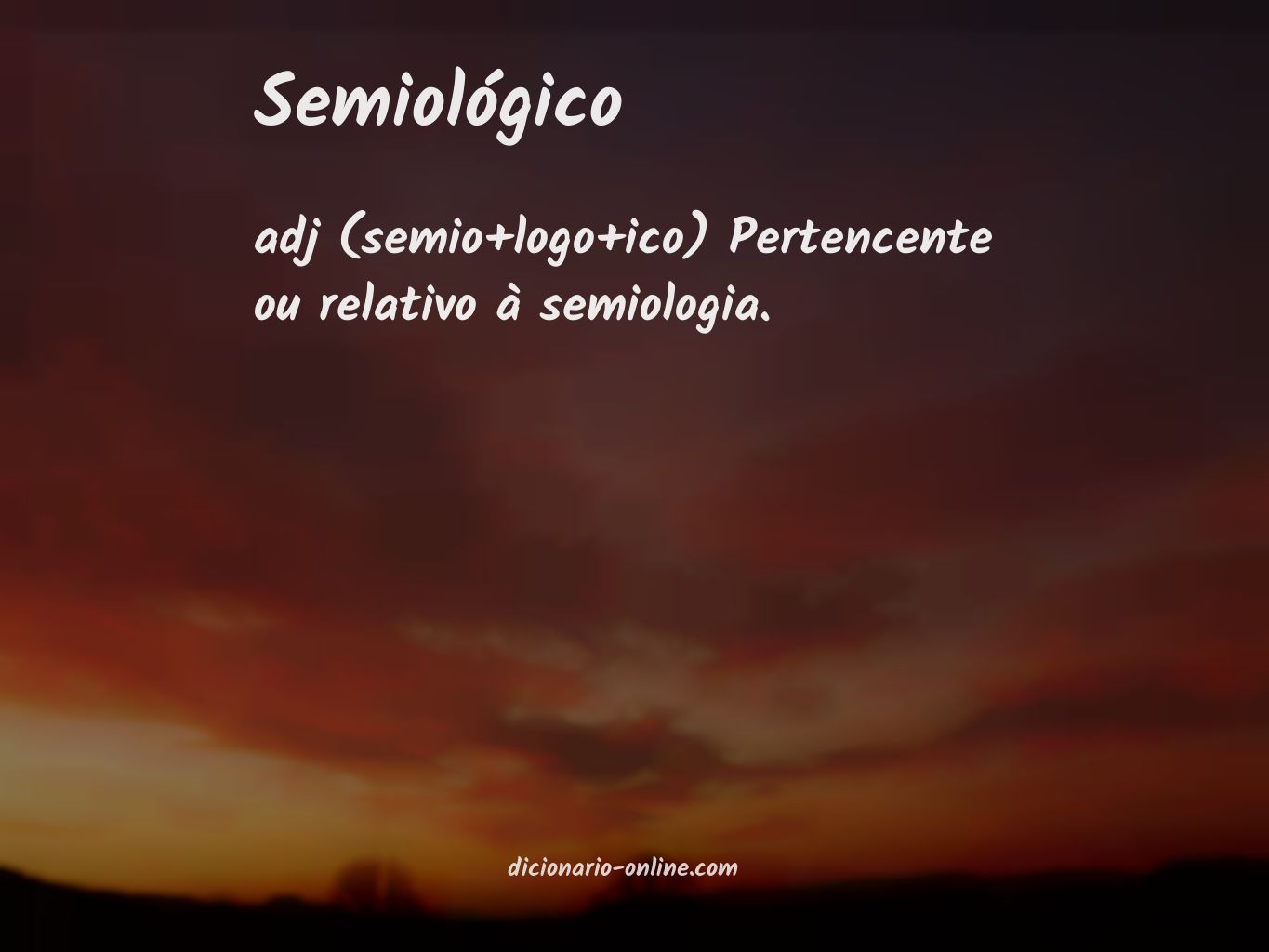 Significado de semiológico