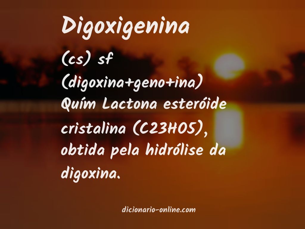 Significado de digoxigenina
