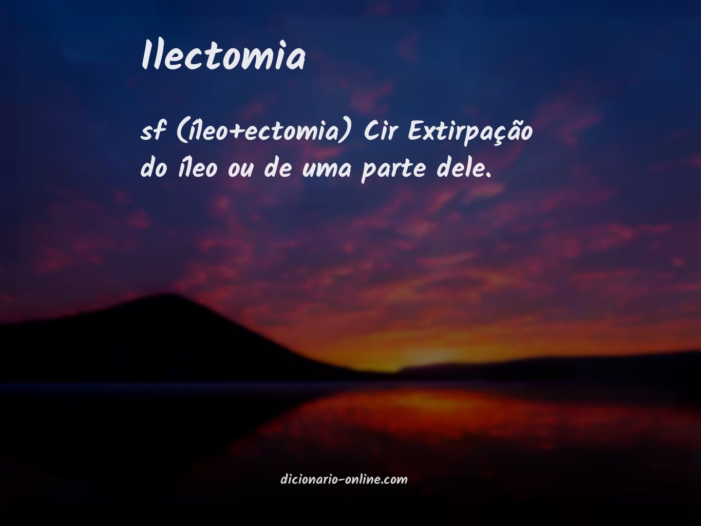 Significado de ilectomia