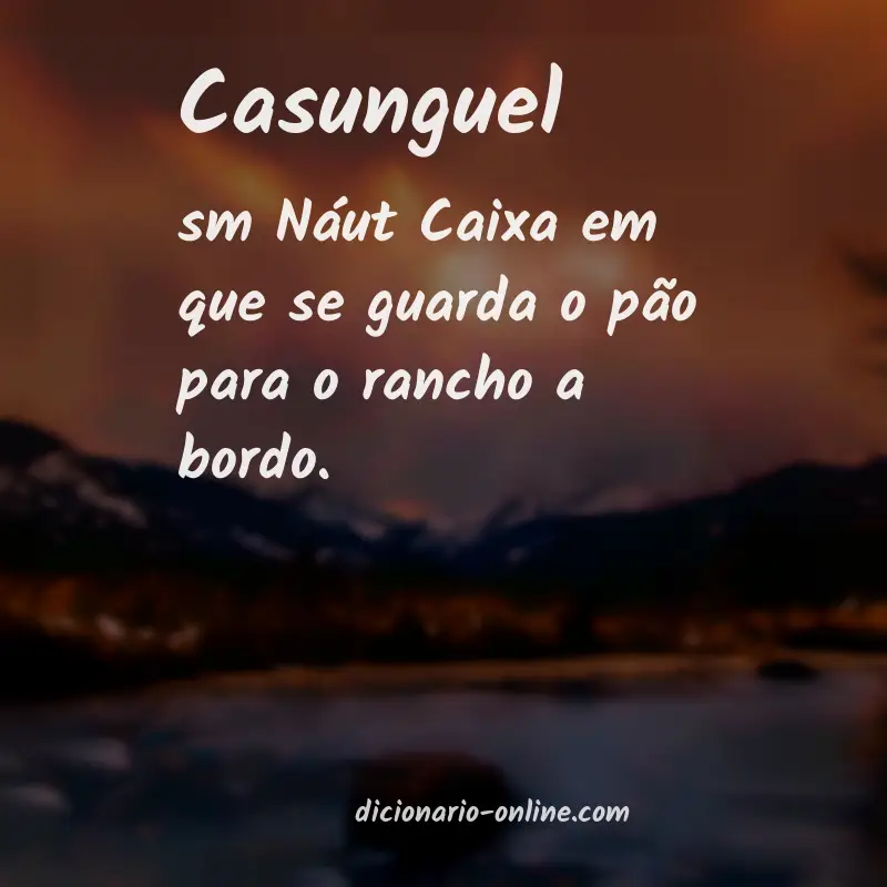 Significado de casunguel