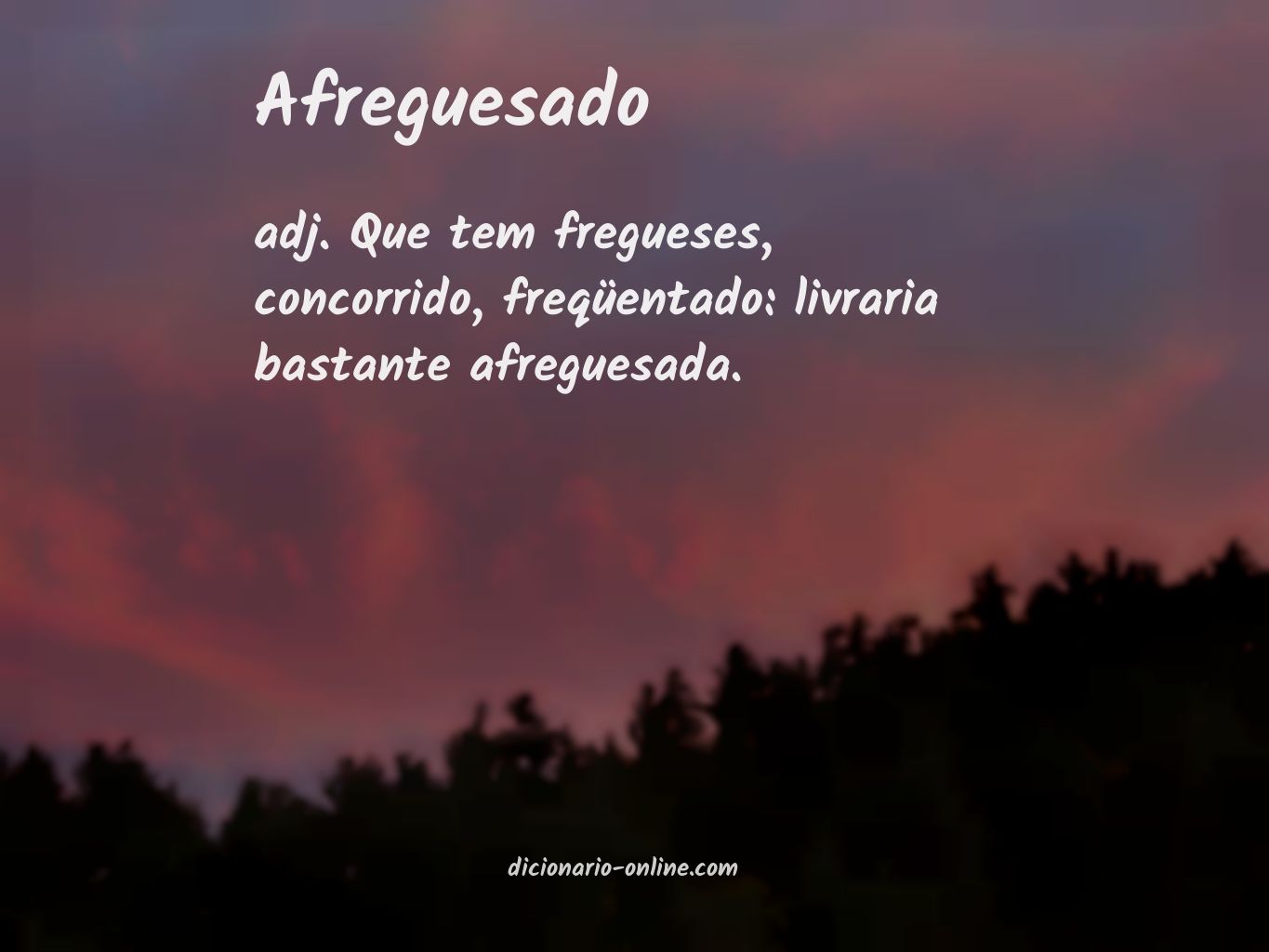 Significado de afreguesado