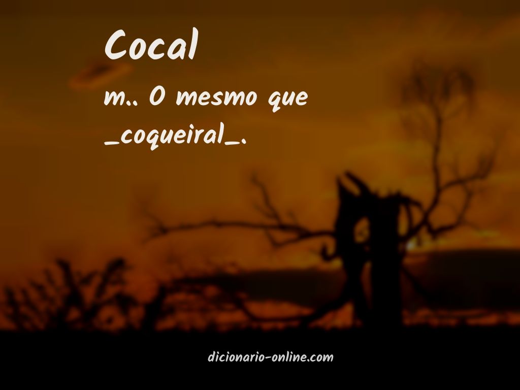 Significado de cocal