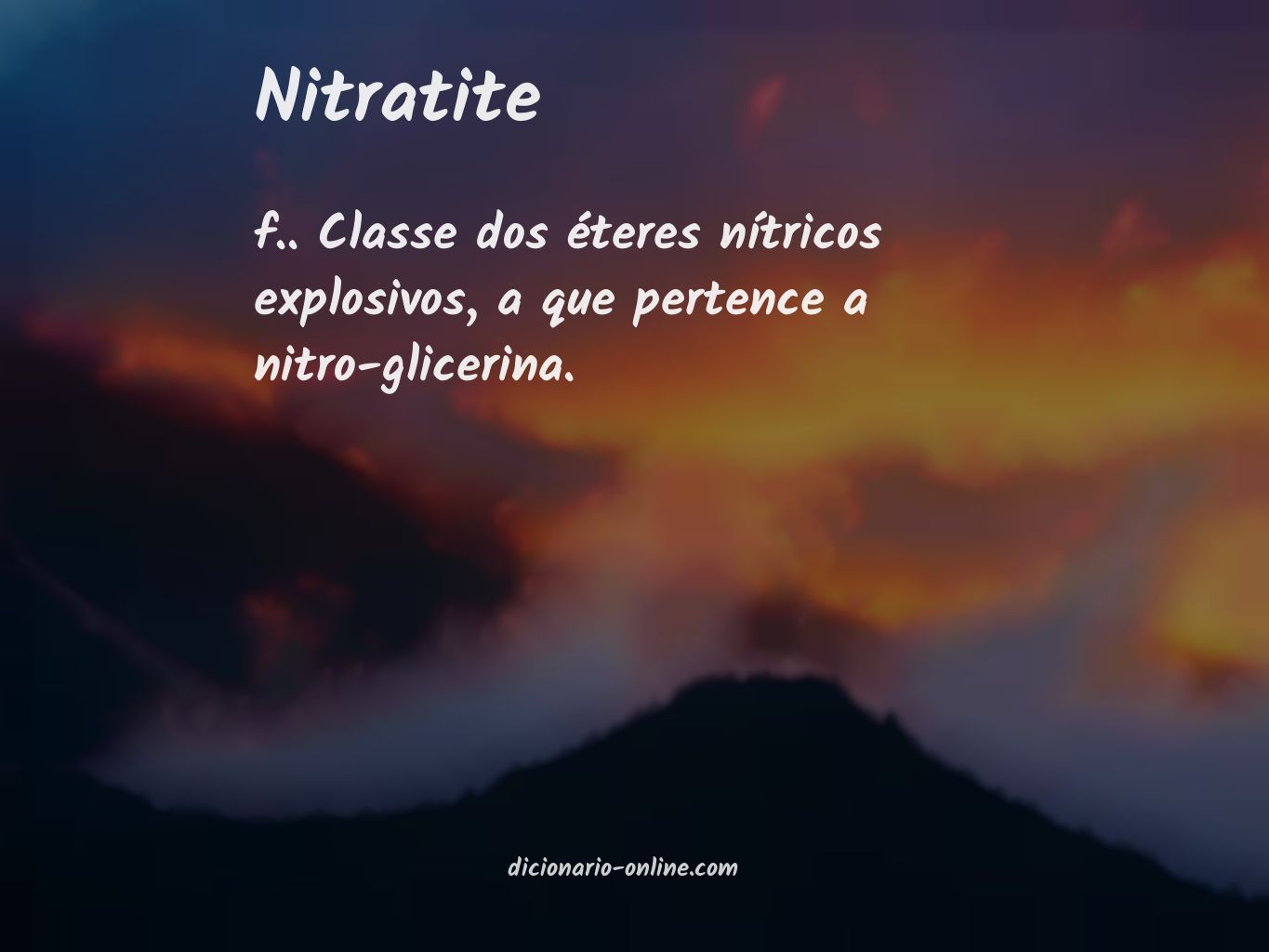 Significado de nitratite