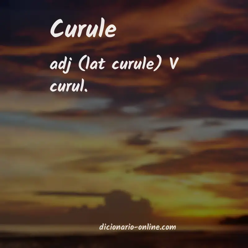 Significado de curule