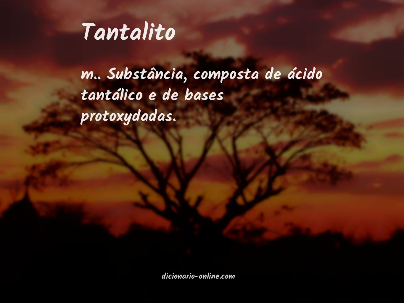 Significado de tantalito