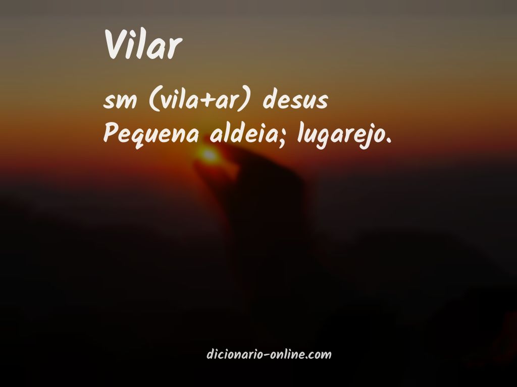 Significado de vilar