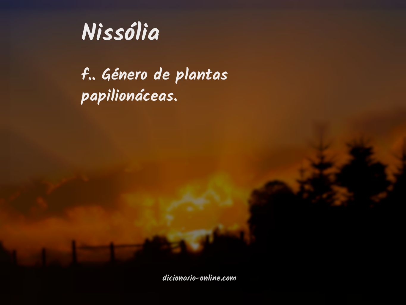 Significado de nissólia