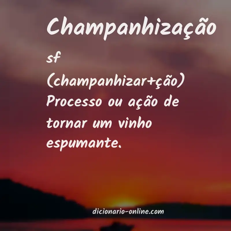 Significado de champanhização