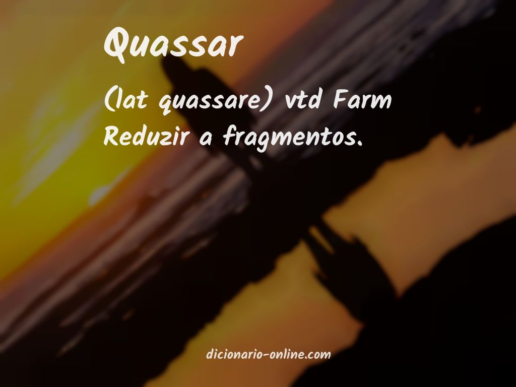 Significado de quassar