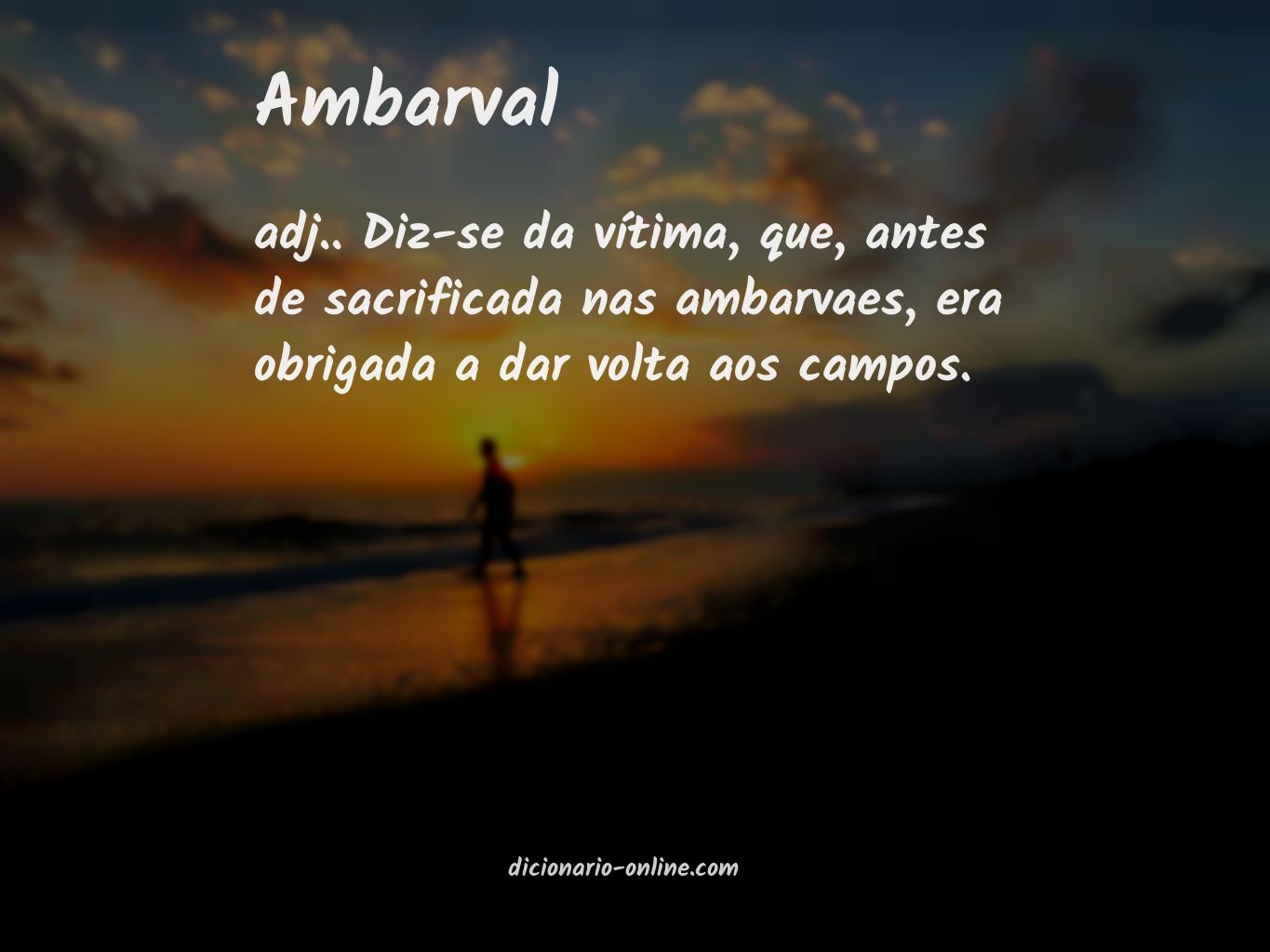 Significado de ambarval