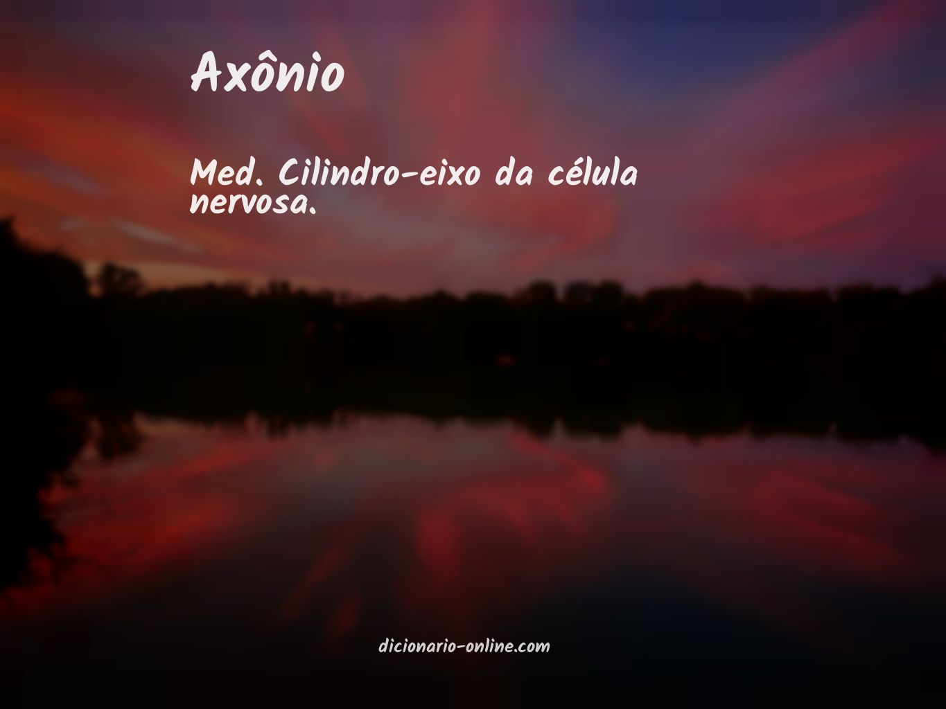 Significado de axônio