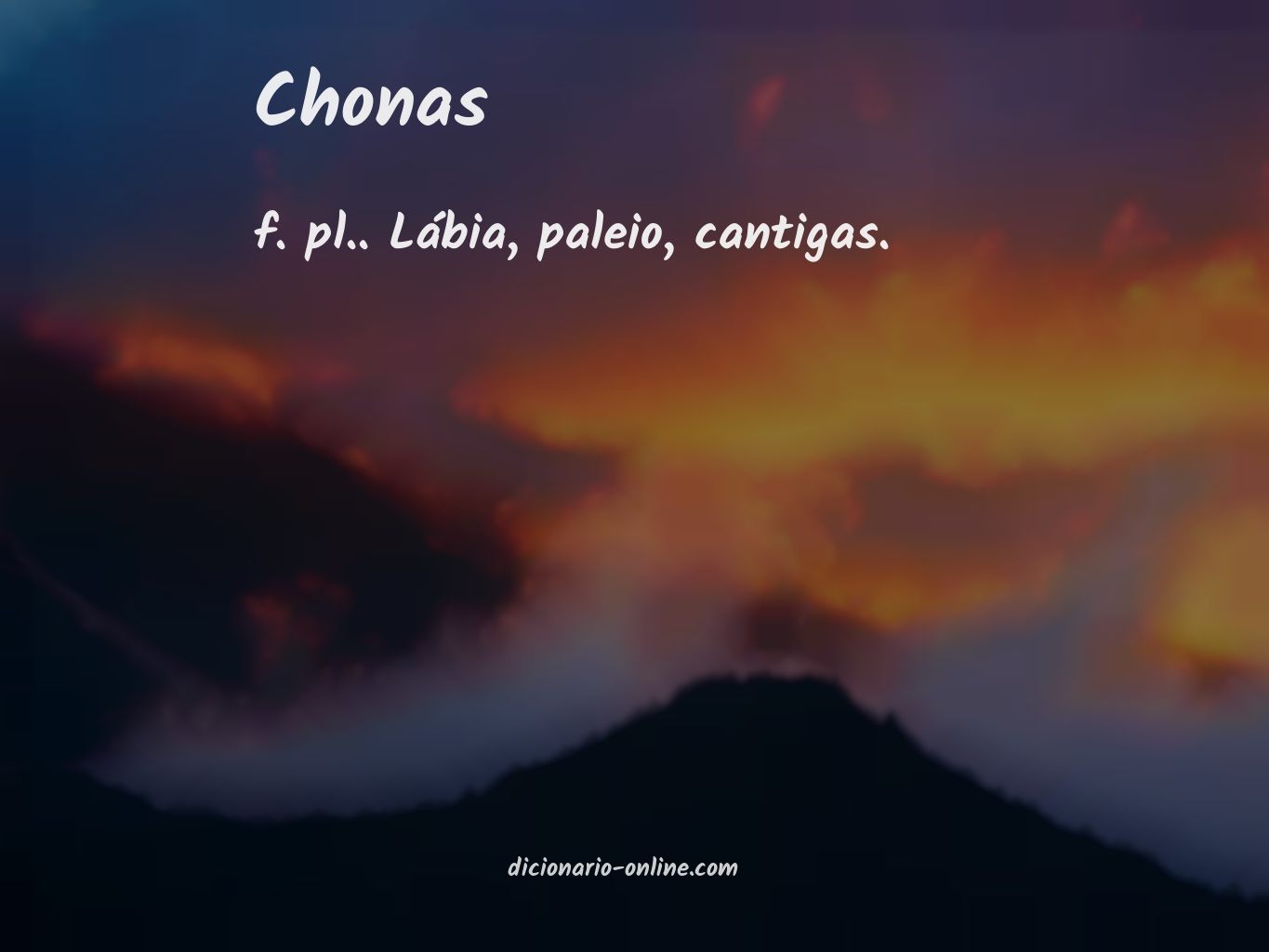 Significado de chonas