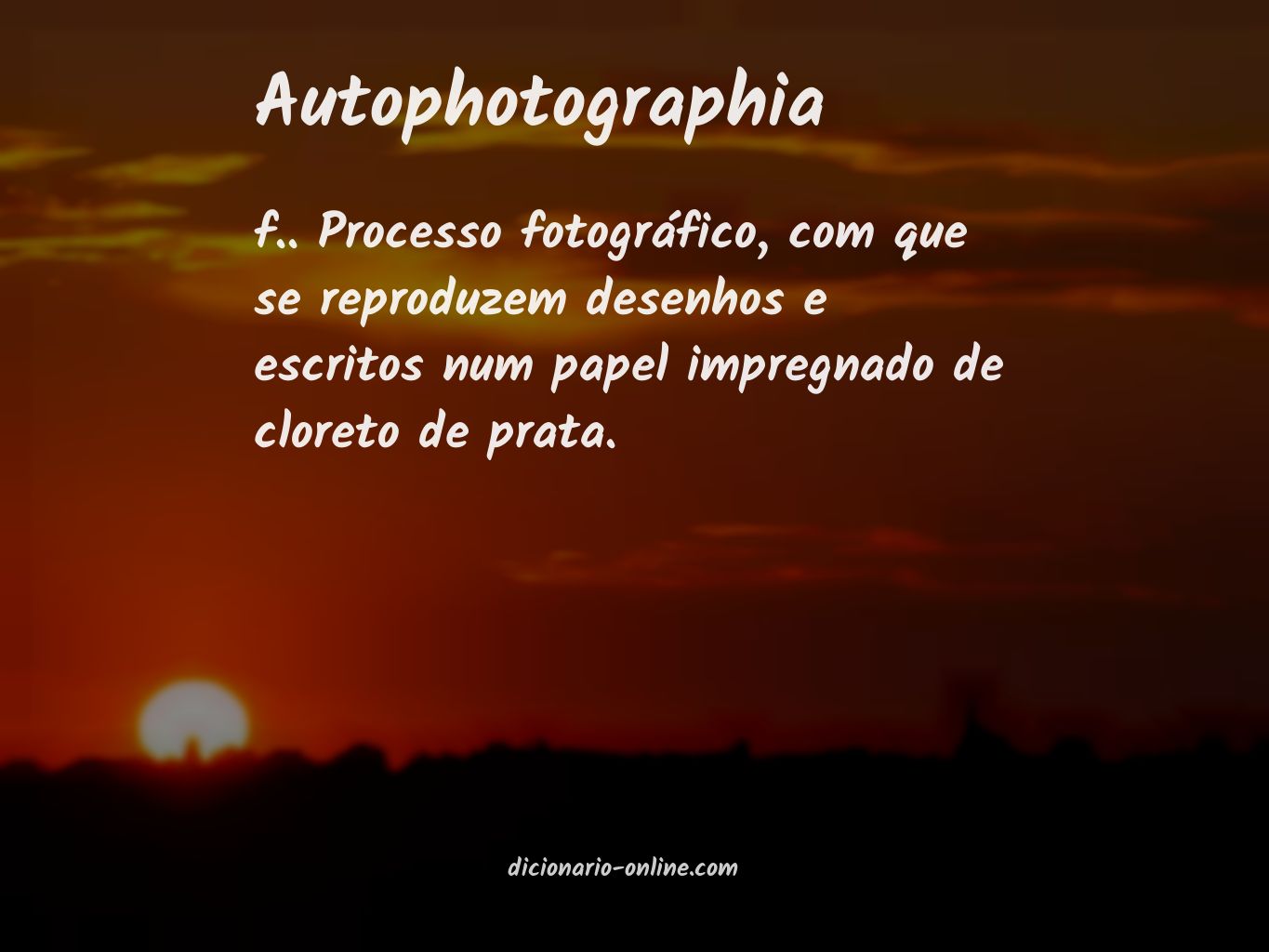 Significado de autophotographia