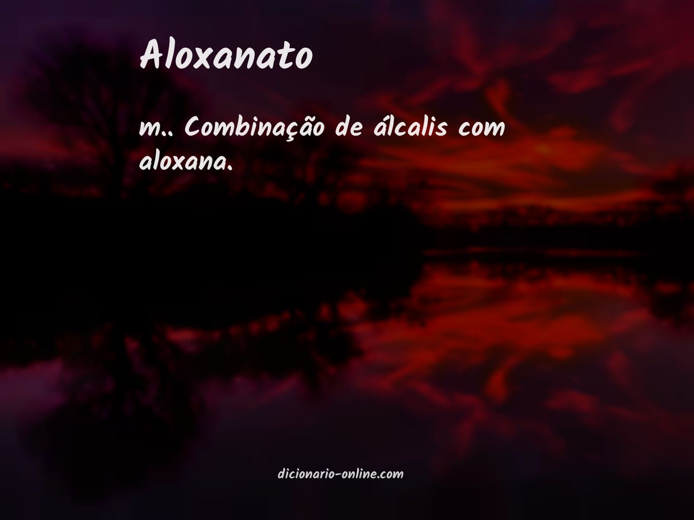 Significado de aloxanato