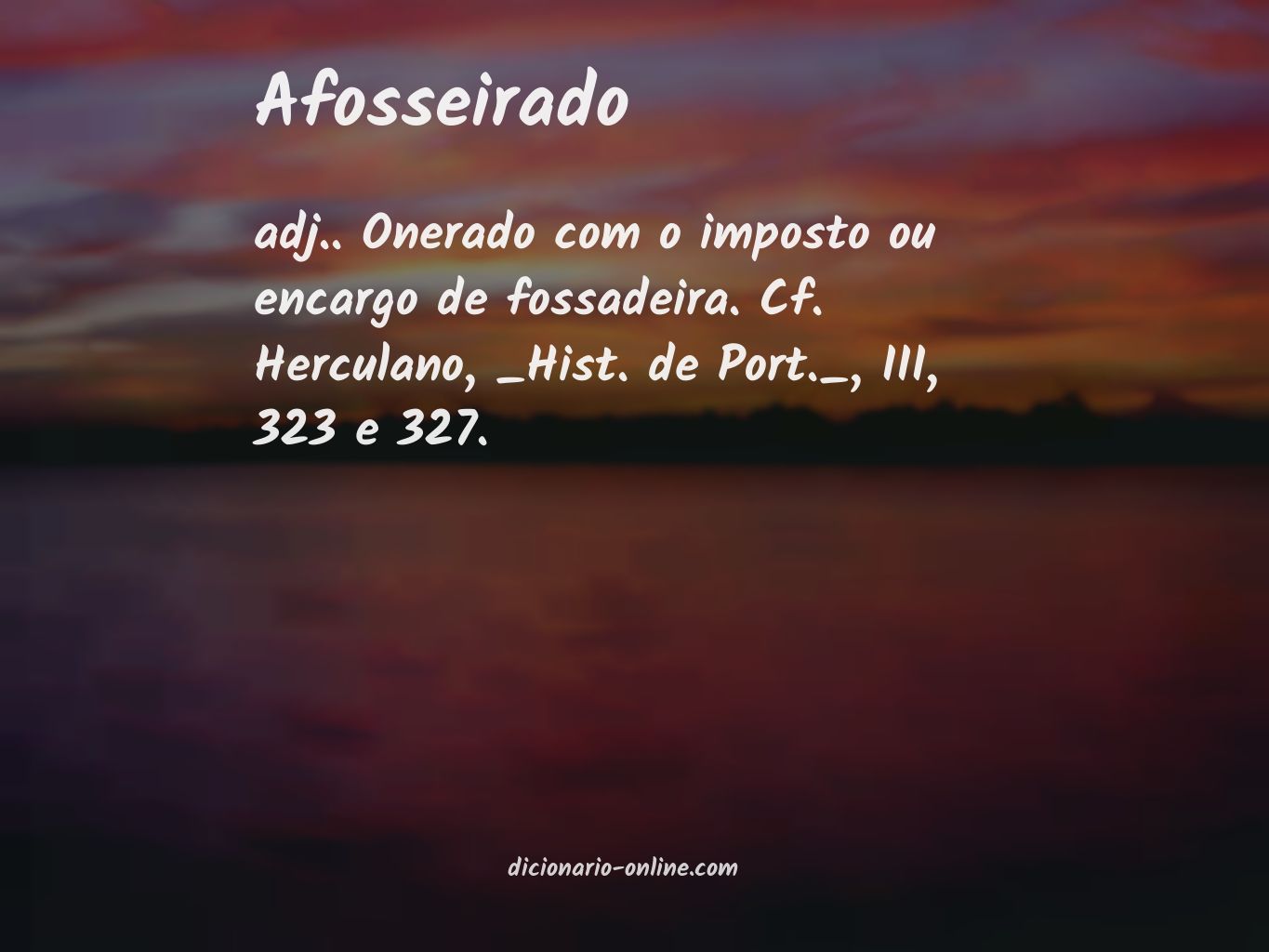 Significado de afosseirado