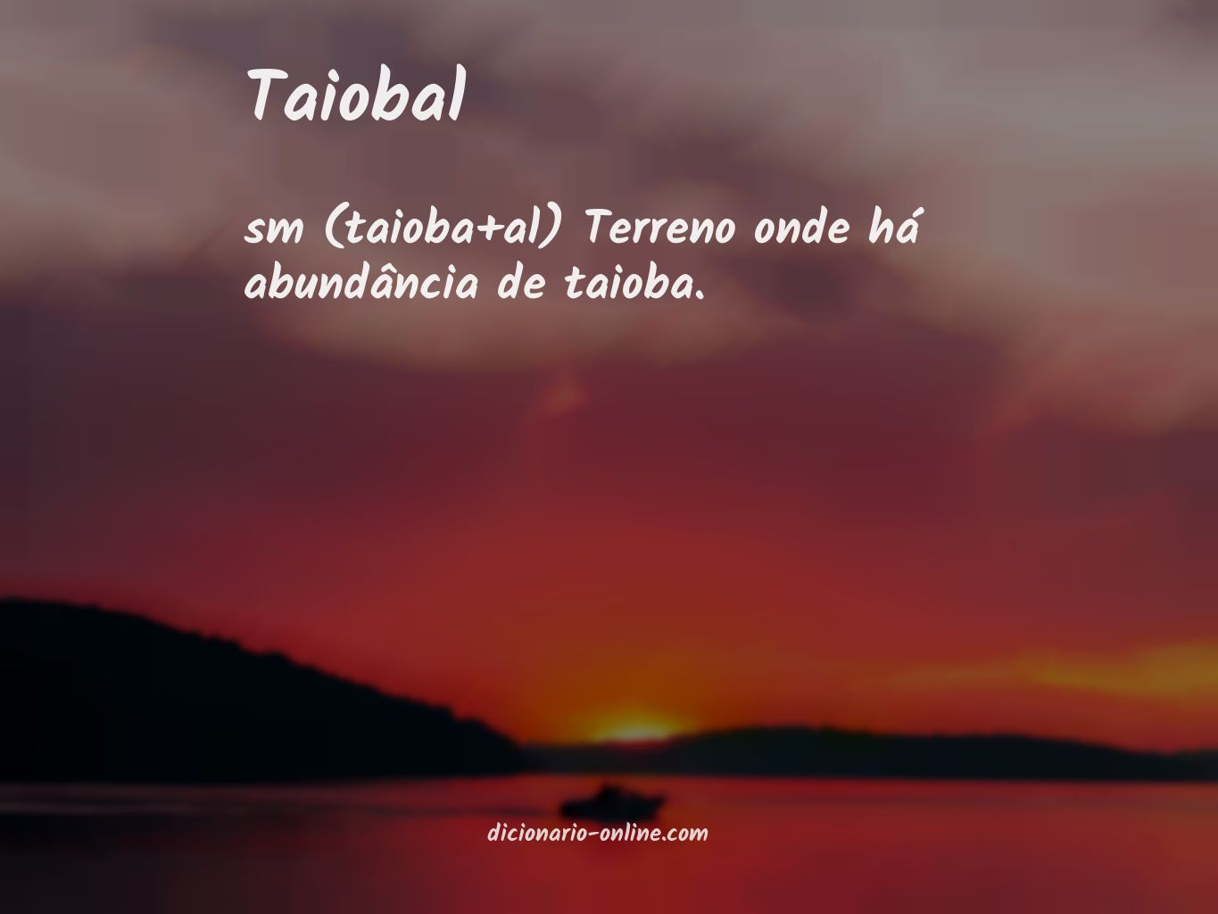 Significado de taiobal