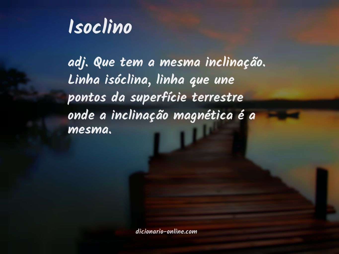 Significado de isoclino