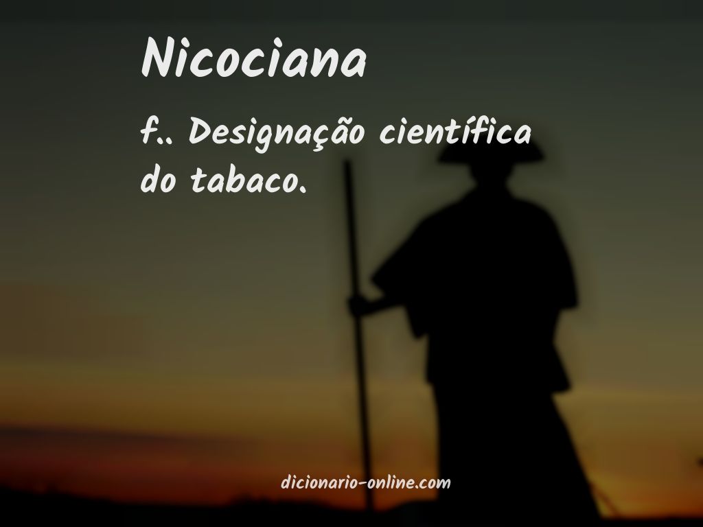 Significado de nicociana