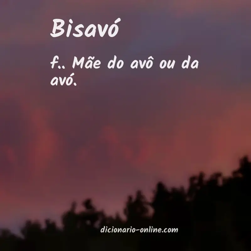 Significado de bisavó