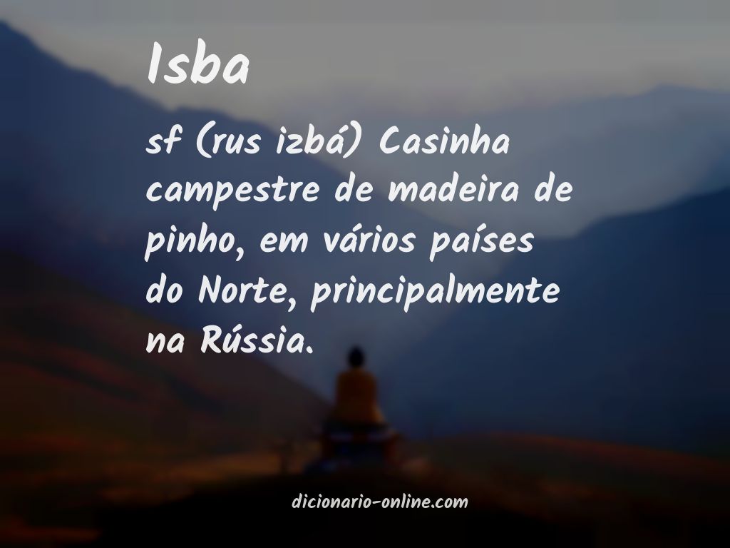 Significado de isba