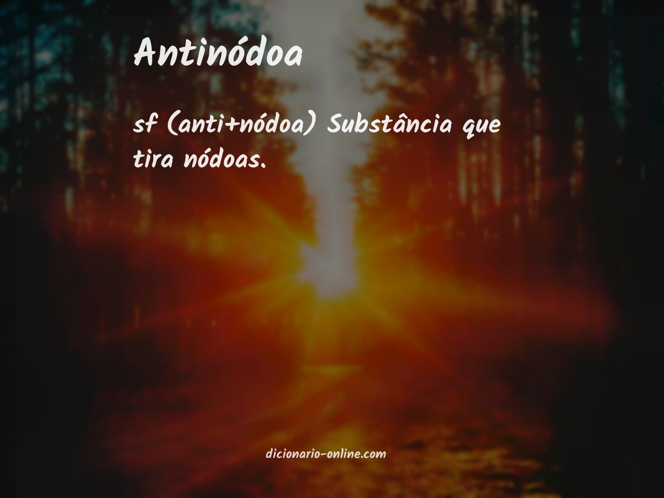 Significado de antinódoa