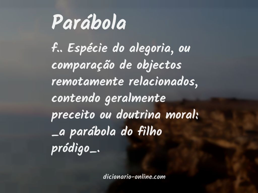 Significado de parábola