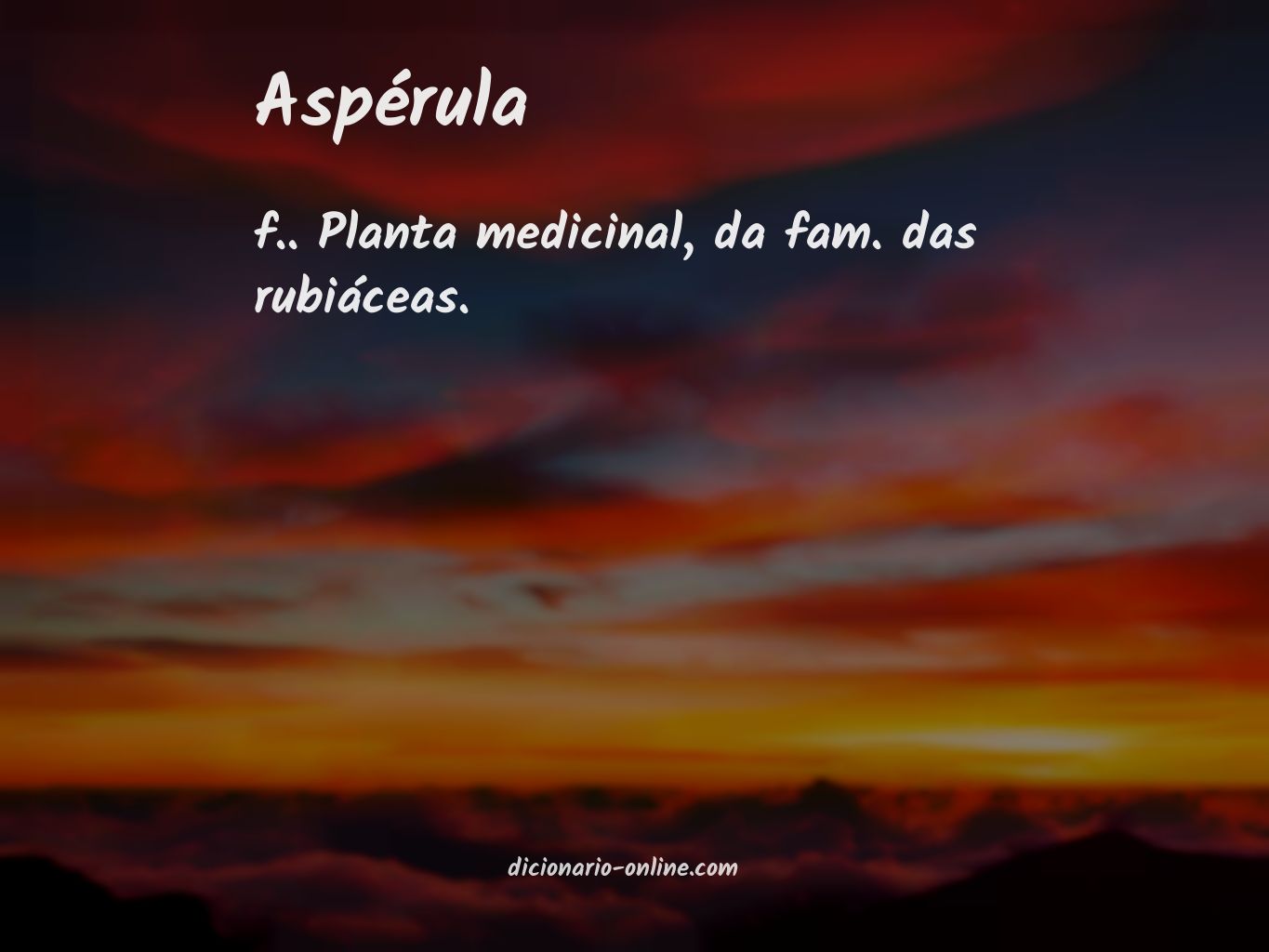 Significado de aspérula