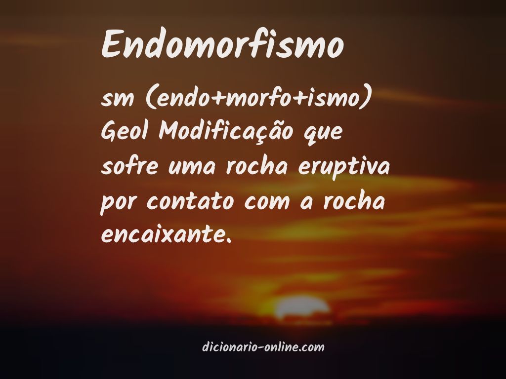 Significado de endomorfismo