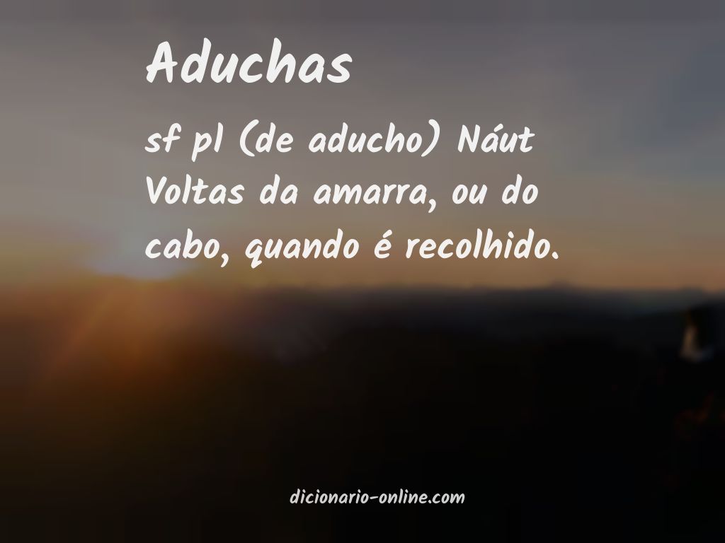 Significado de aduchas