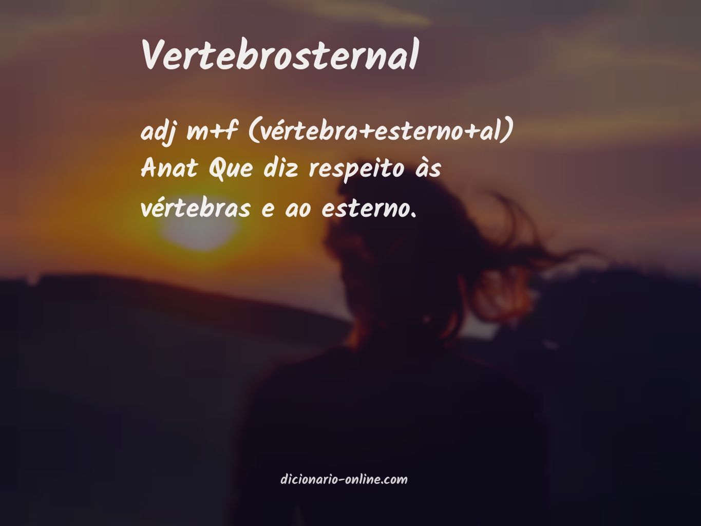 Significado de vertebrosternal