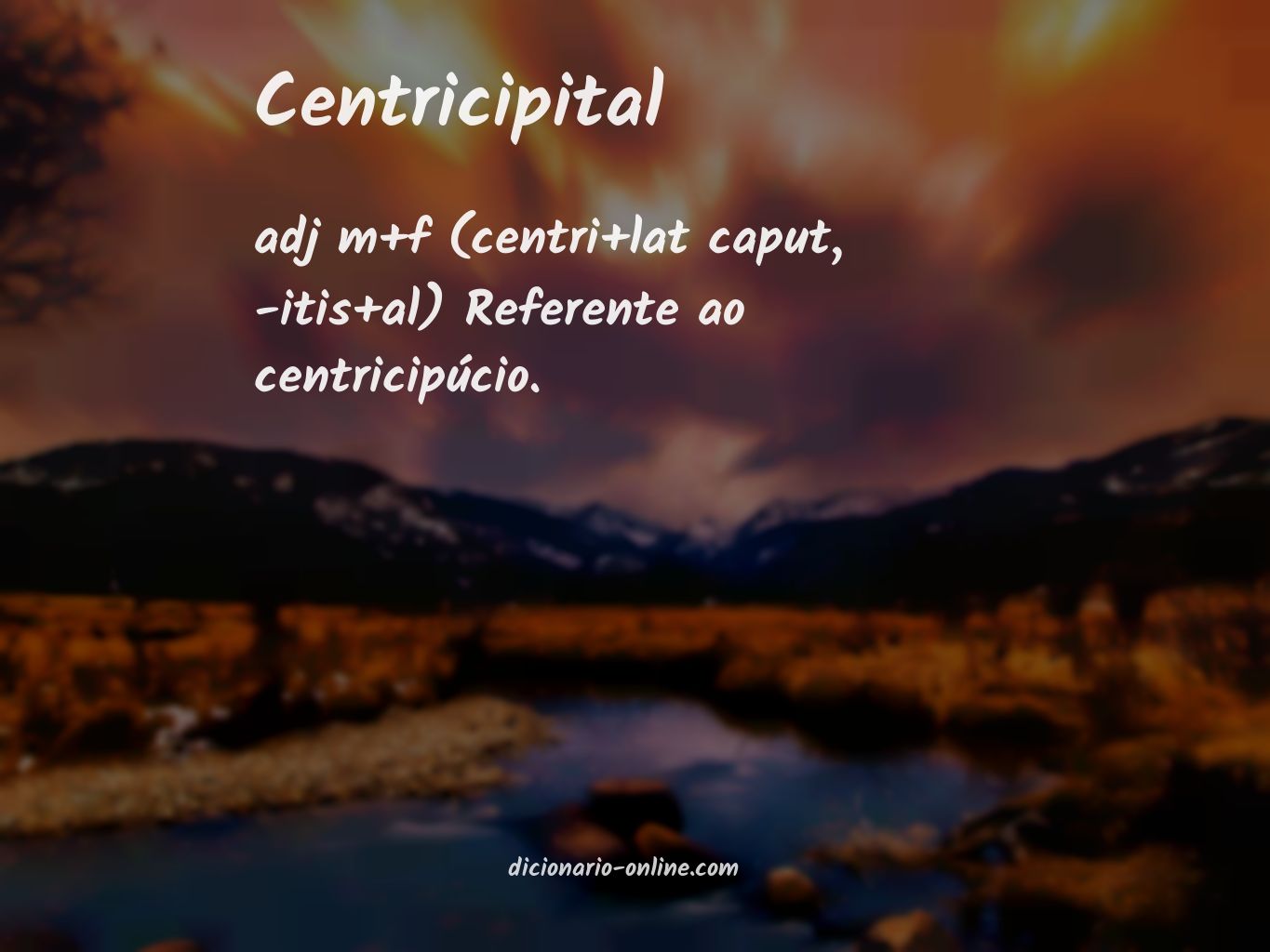 Significado de centricipital