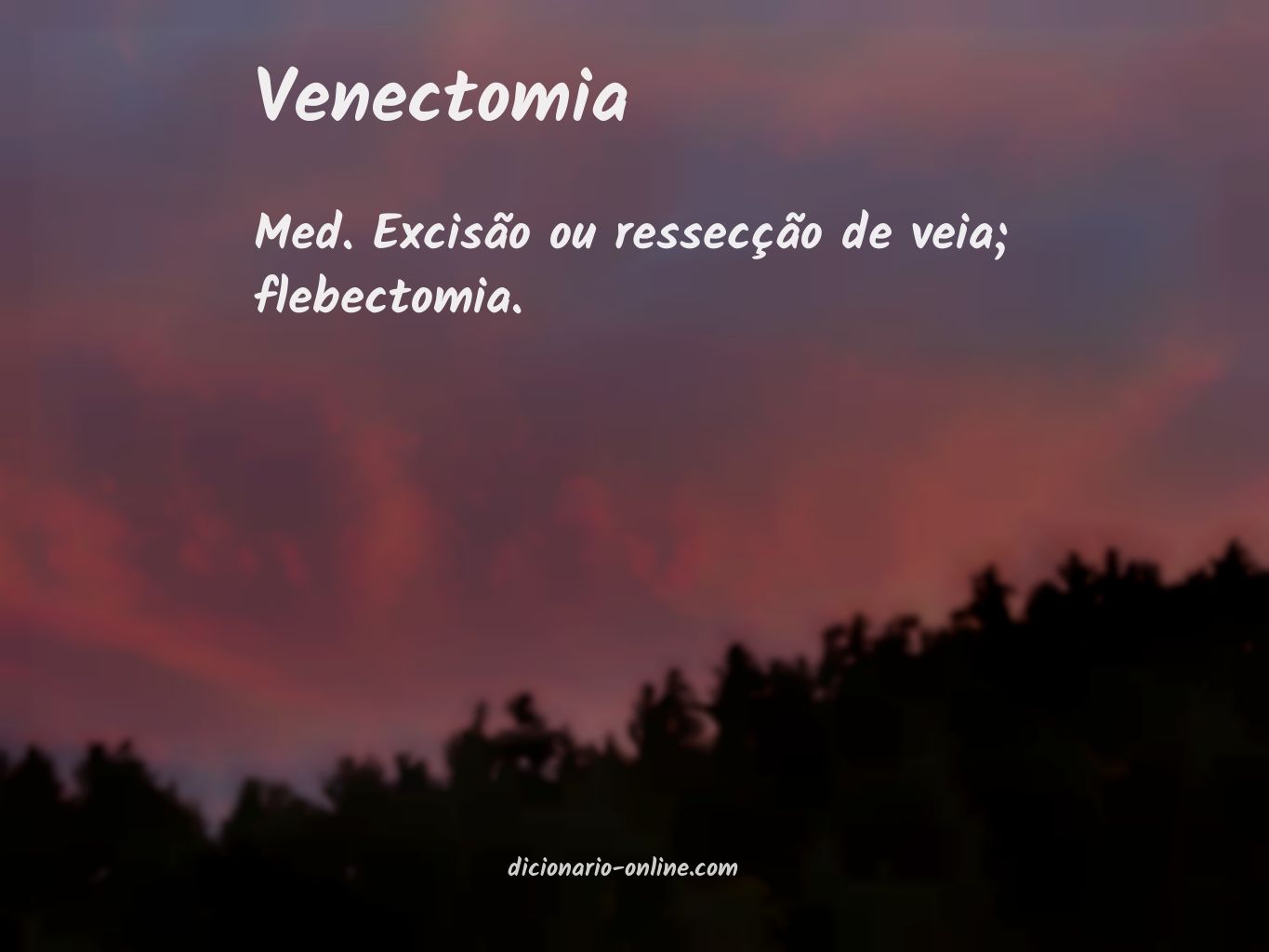 Significado de venectomia