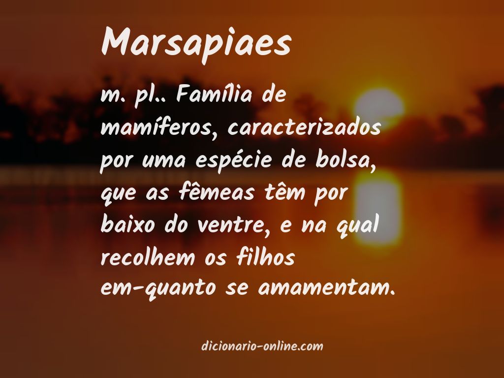 Significado de marsapiaes