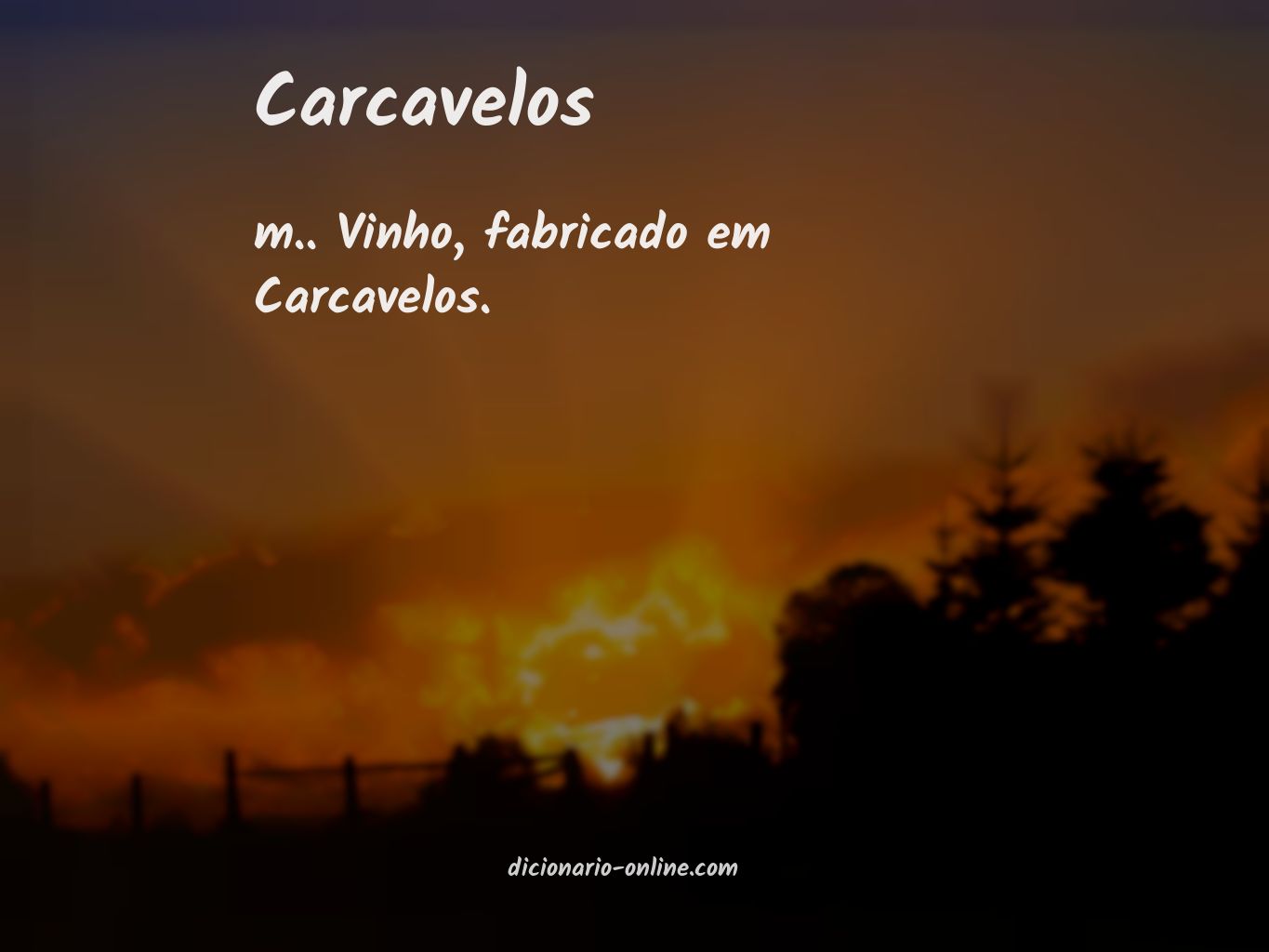 Significado de carcavelos