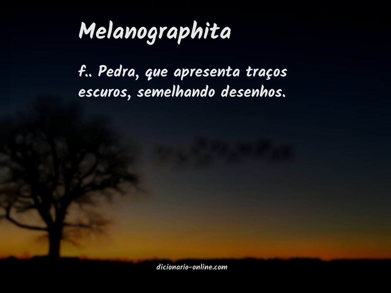 Significado de melanographita