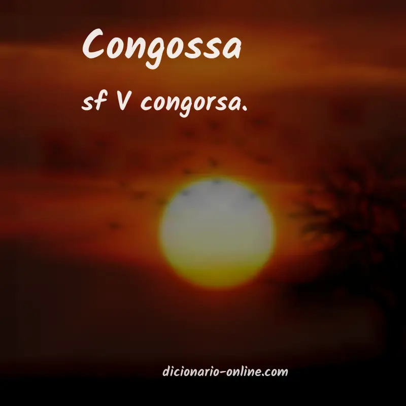 Significado de congossa