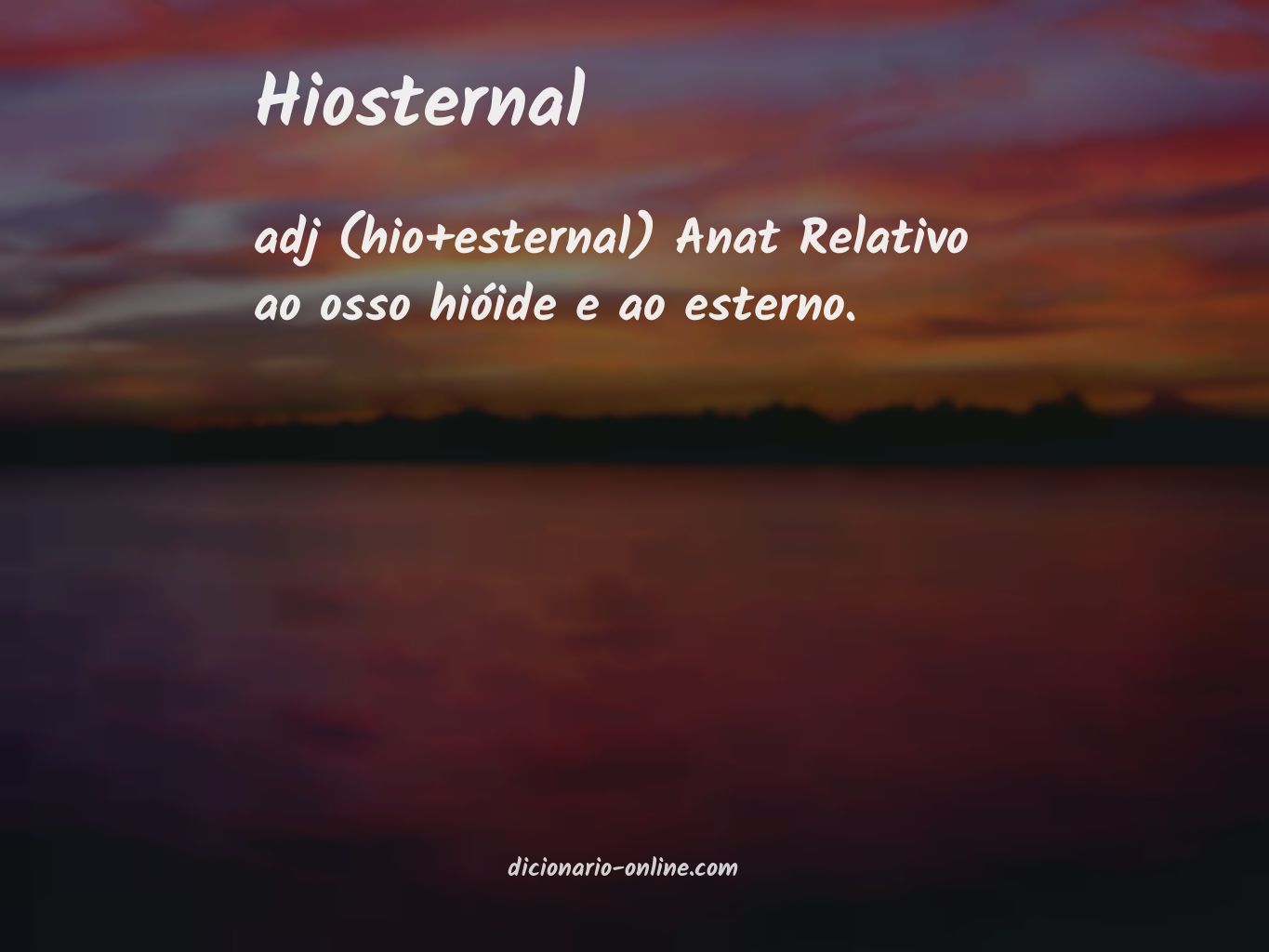 Significado de hiosternal