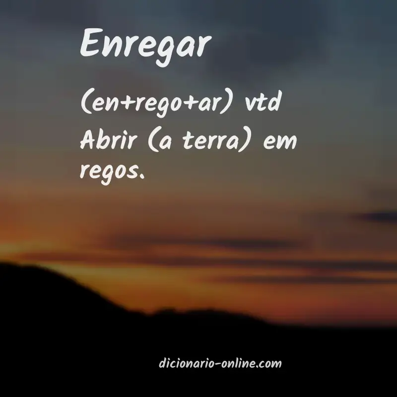 Significado de enregar