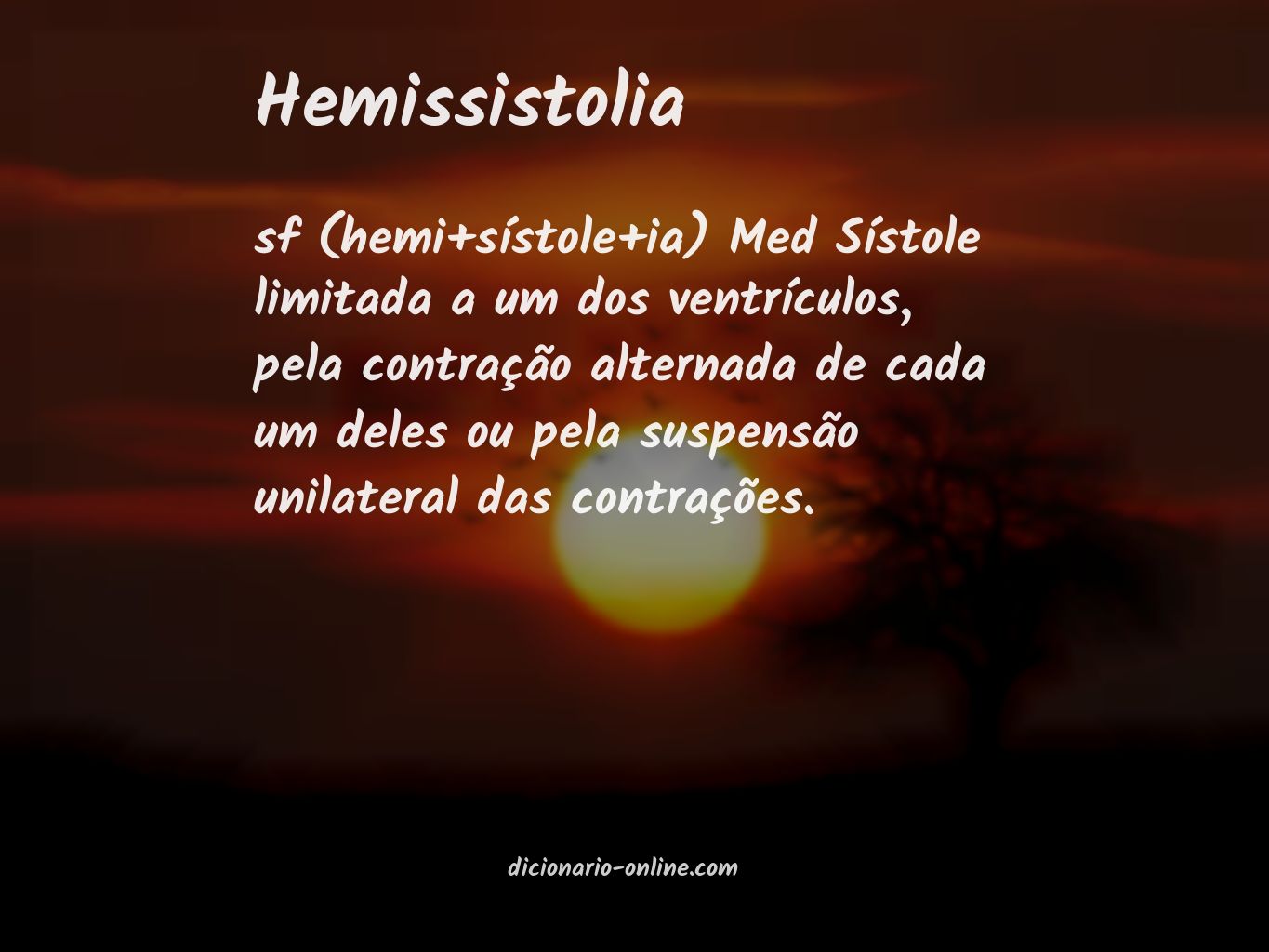 Significado de hemissistolia