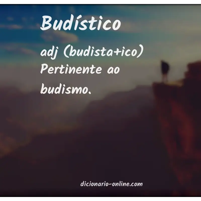 Significado de budístico