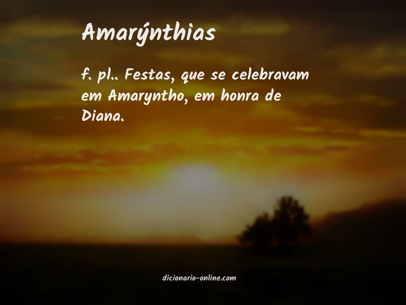 Significado de amarýnthias