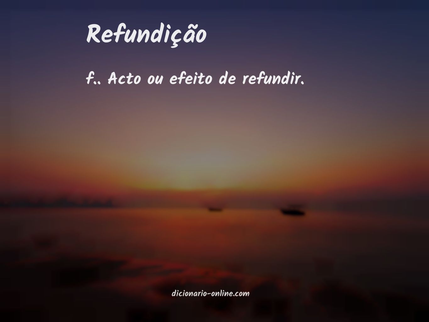 Significado de refundição