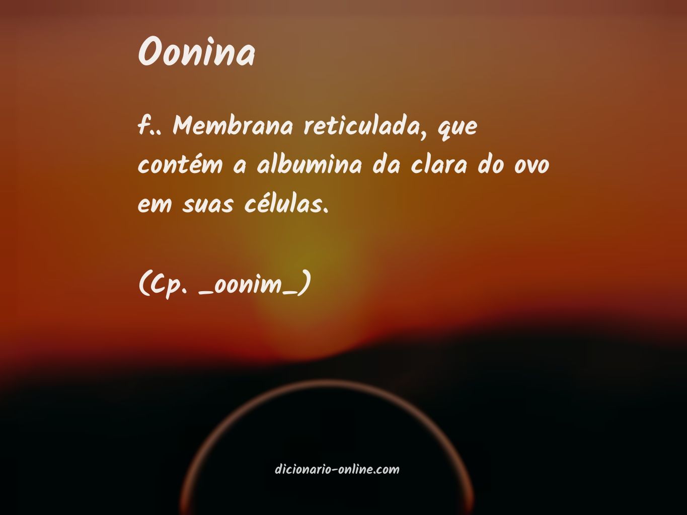 Significado de oonina