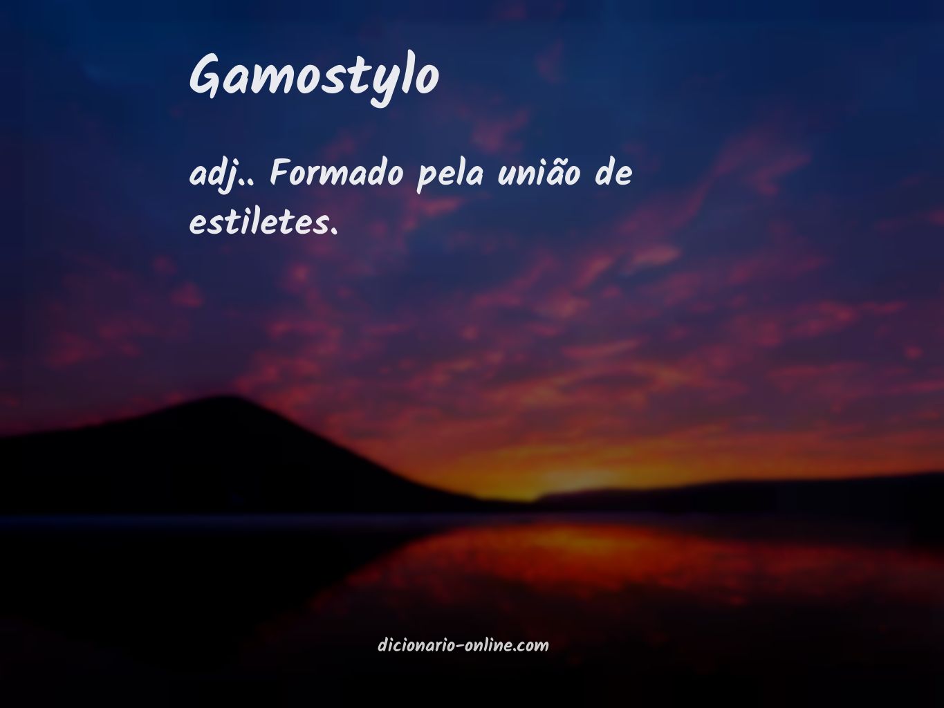 Significado de gamostylo