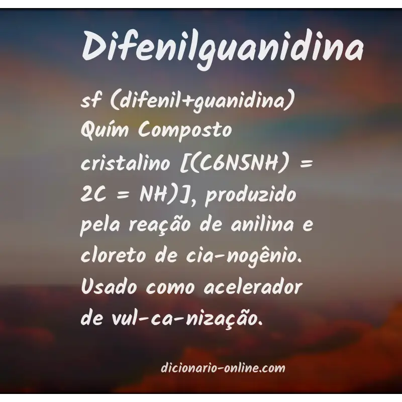 Significado de difenilguanidina