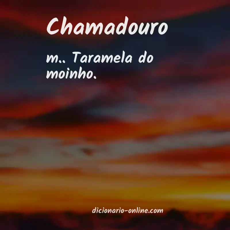Significado de chamadouro